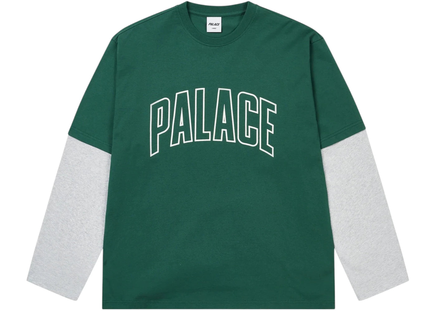 Palace Surprisingly Longsleeve Racey Green/Grey Marl