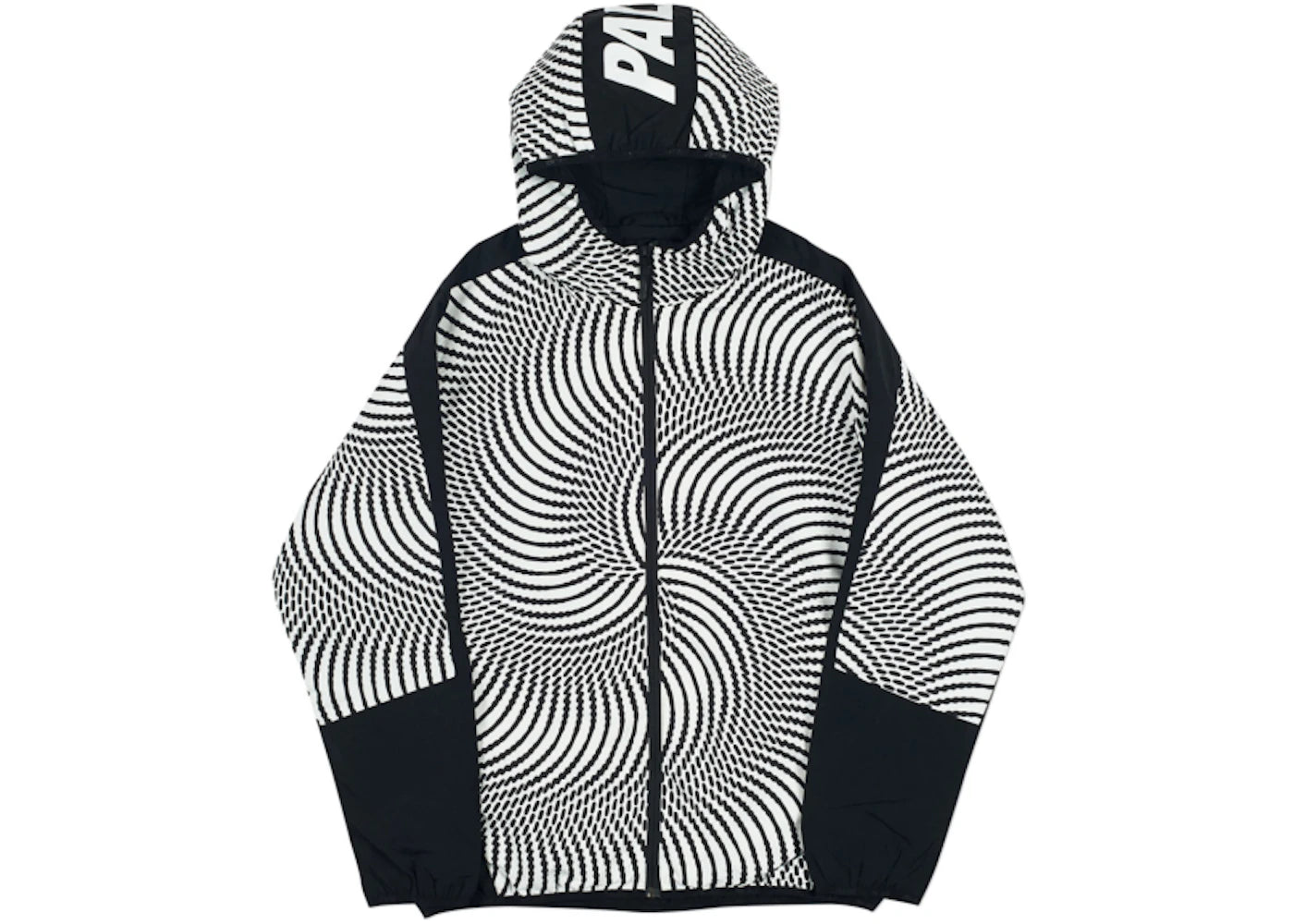 Palace Swirl Hood Jacket Black/White