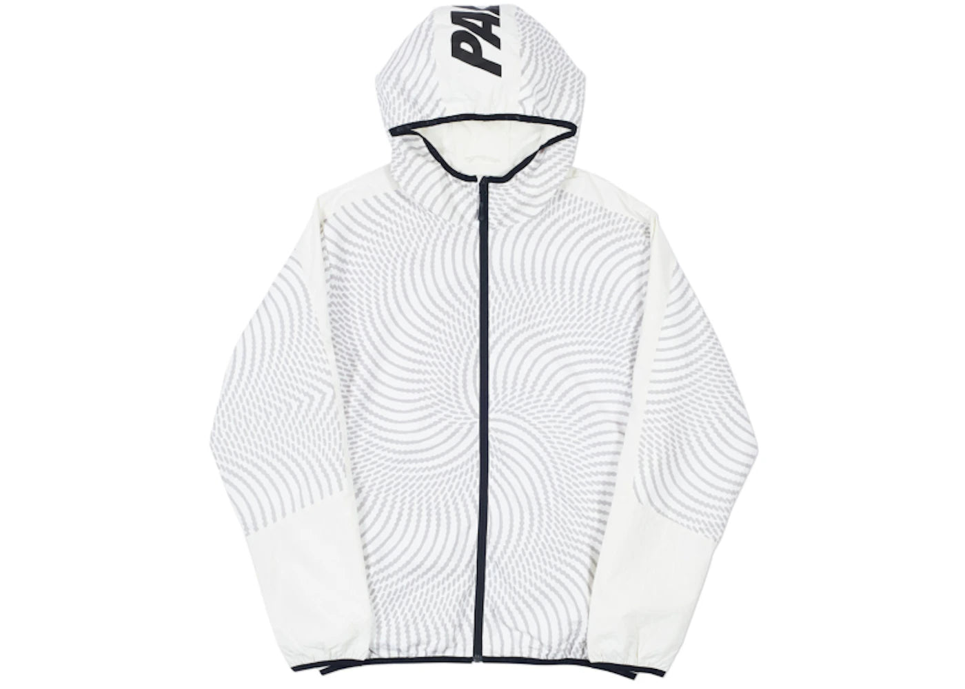 Palace Swirl Hood Jacket White/Grey