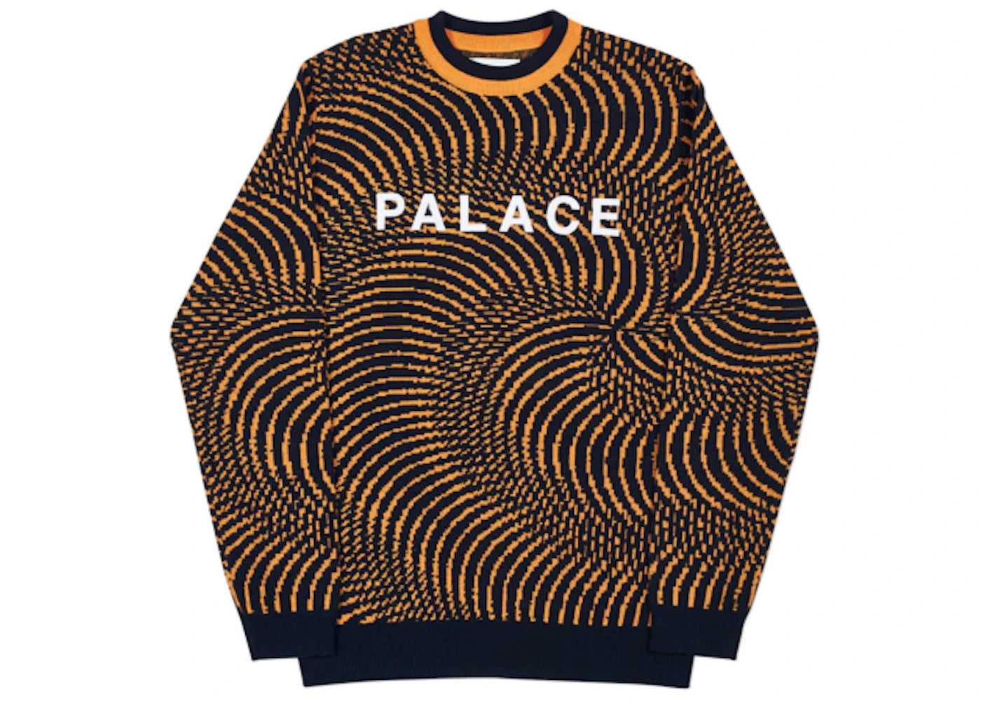 Palace Swirly Wurly Knit Black/Orange