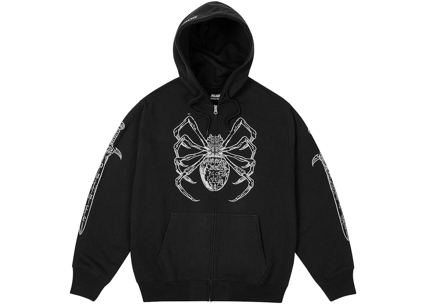 Palace TGF Zip Hood Black