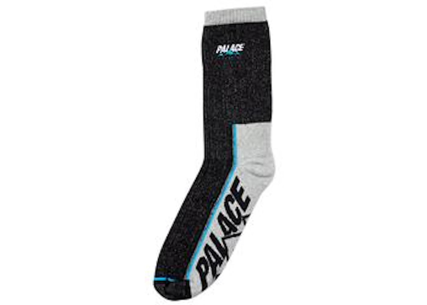 Palace Talking Sock Black Marl