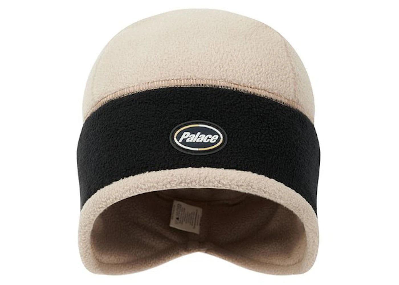 Palace Tech Fleece Beanie Stone/Black