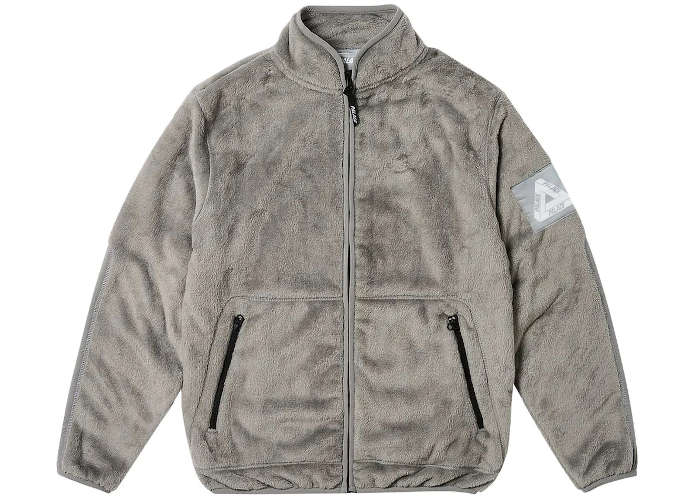 Palace Tech Fleece Funnel Light Grey