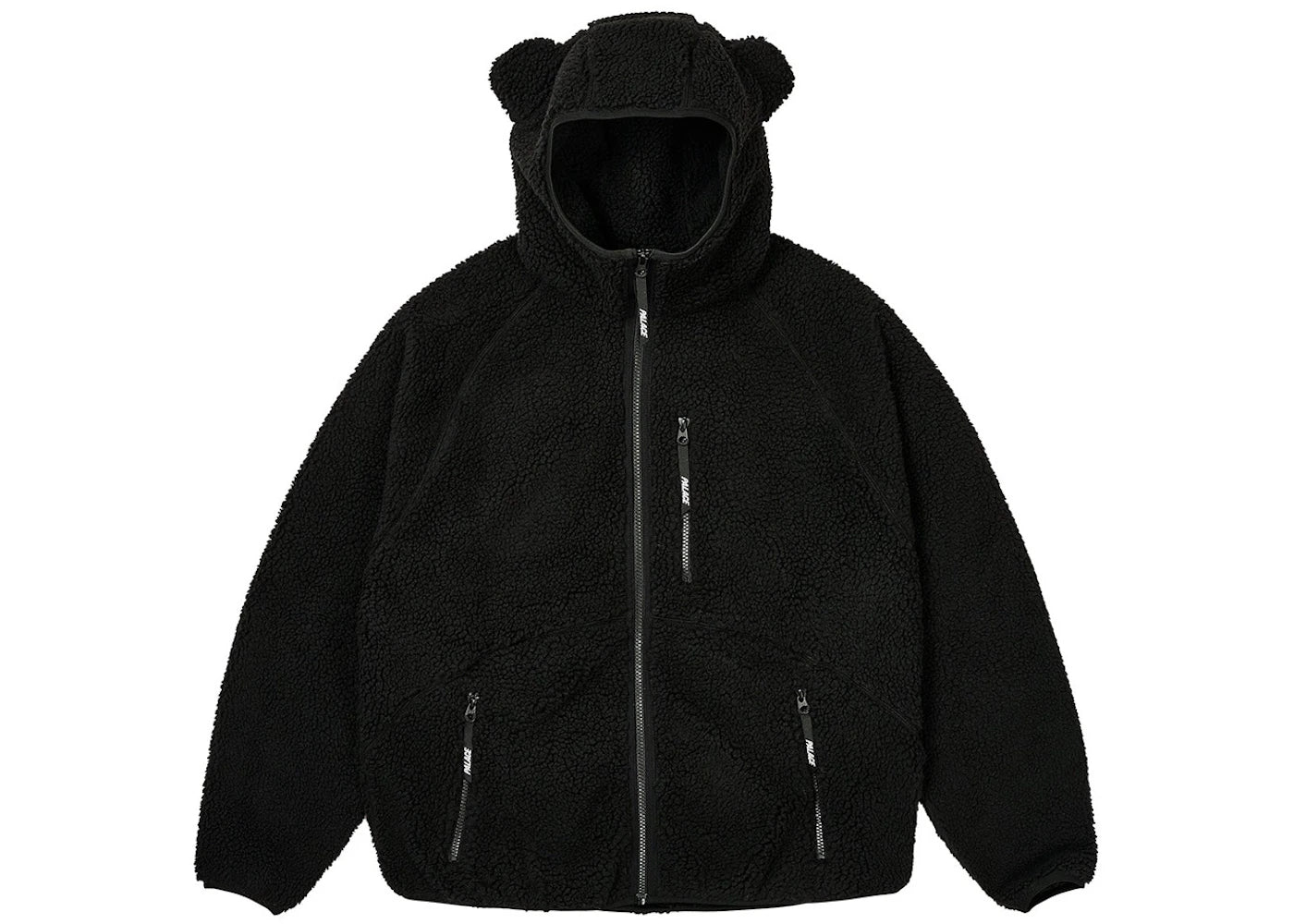 Palace Teddy Fleece Jacket Black