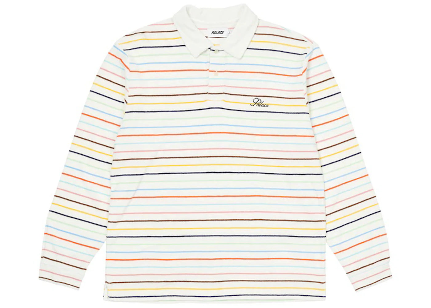 Palace Terry Stripe Longsleeve White