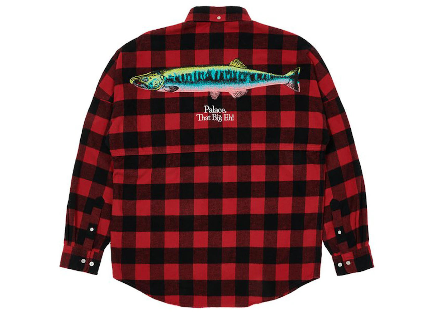 Palace That Big Eh Shell Shirt Red Check