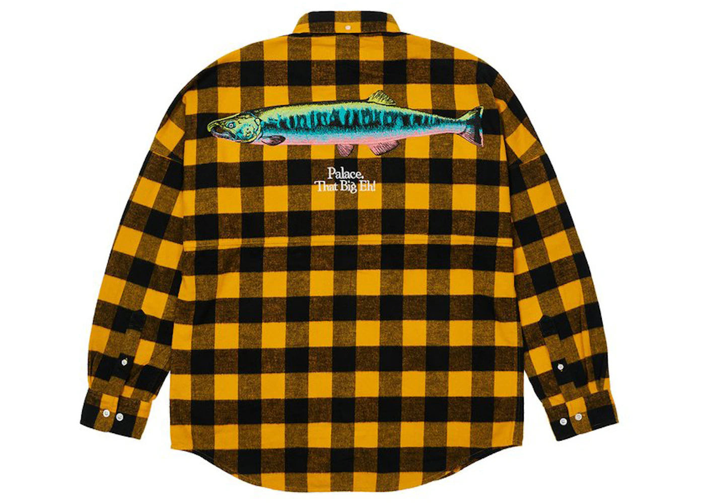 Palace That Big Eh Shell Shirt Yellow Check