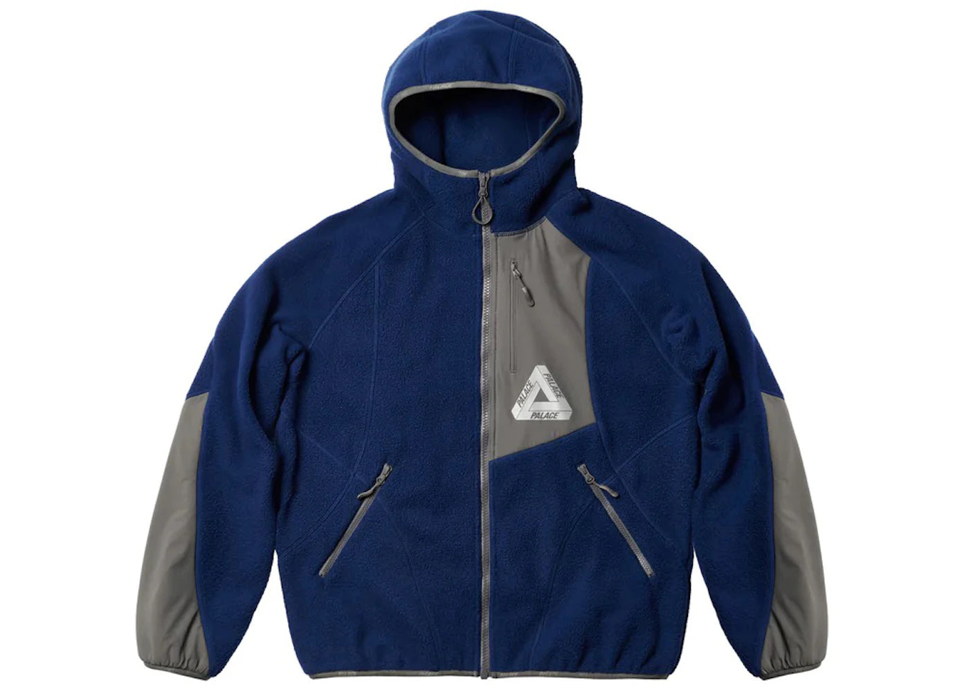 Palace Therma Hooded Fleece Jacket Blue