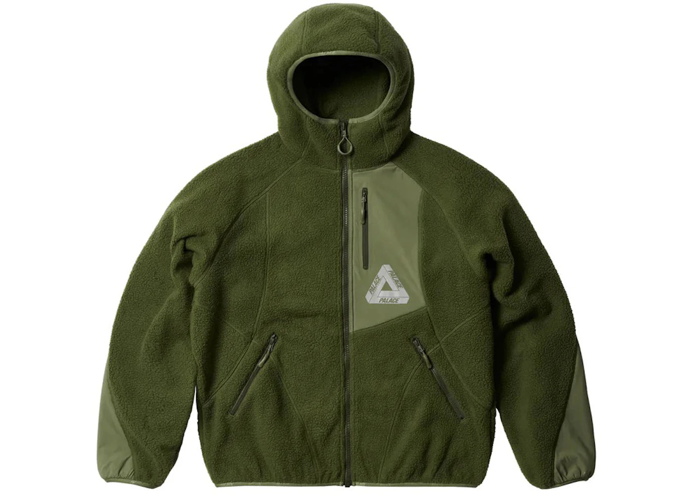 Palace Therma Hooded Fleece Jacket Olive