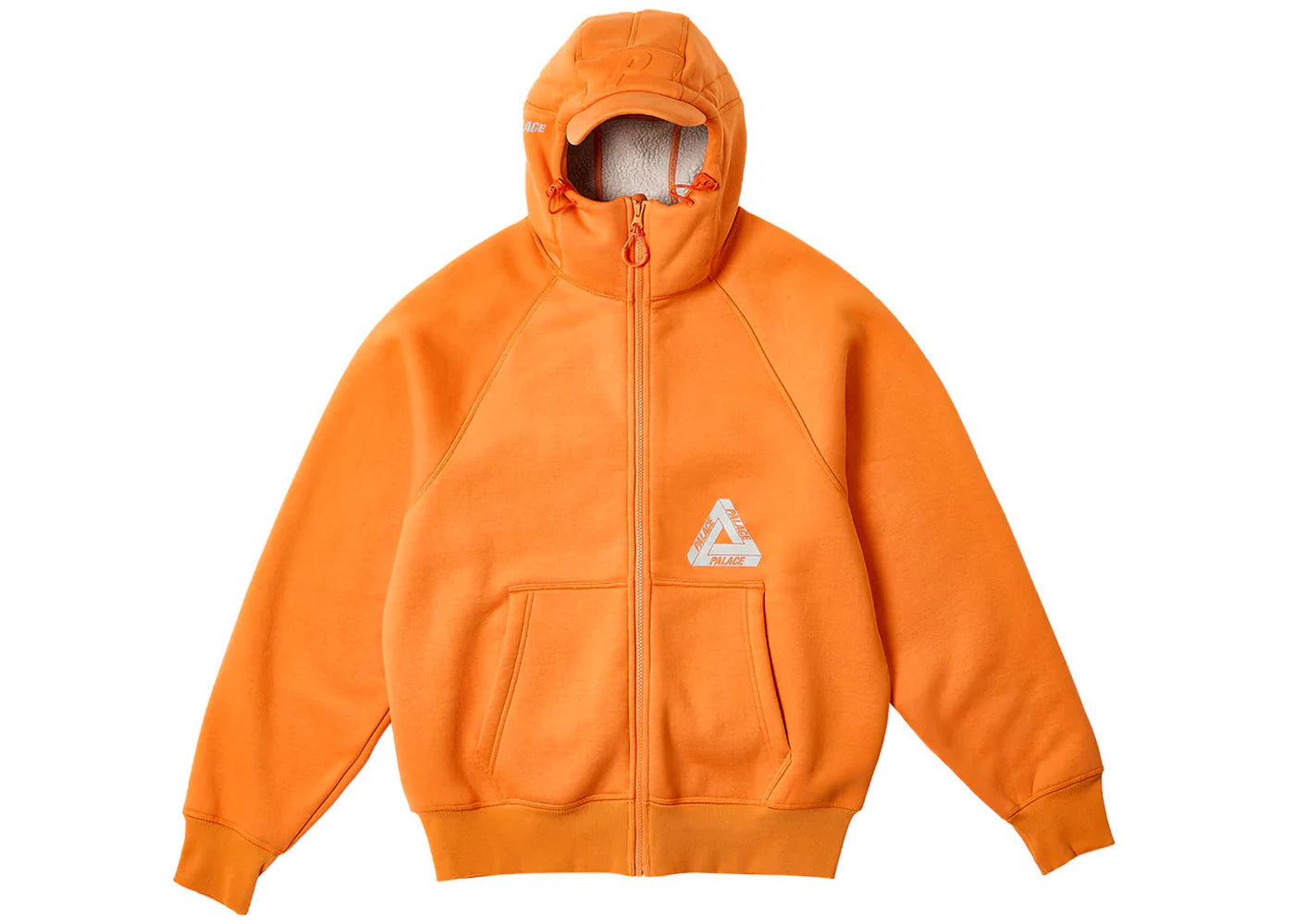 Palace Thermal Bonded Cap Hood Tiger Orange