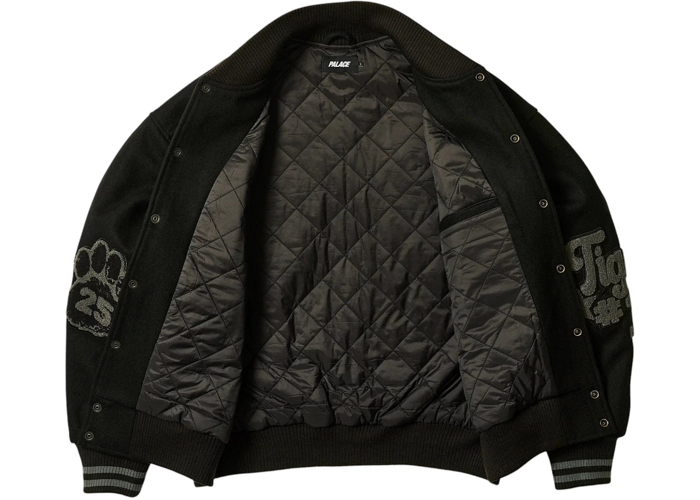 Palace Tora Tora Varsity Jacket Black