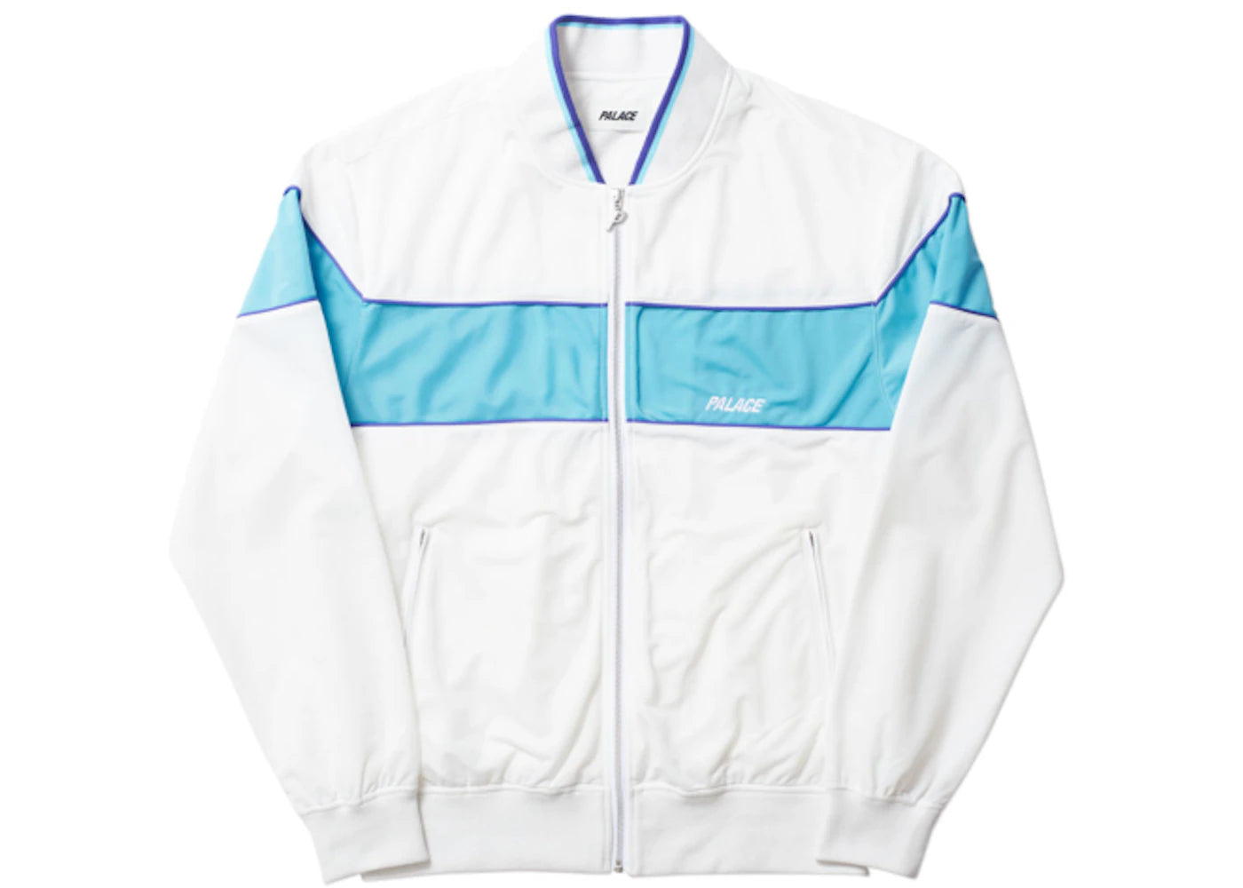 Palace Trackline Bomber White/Blue