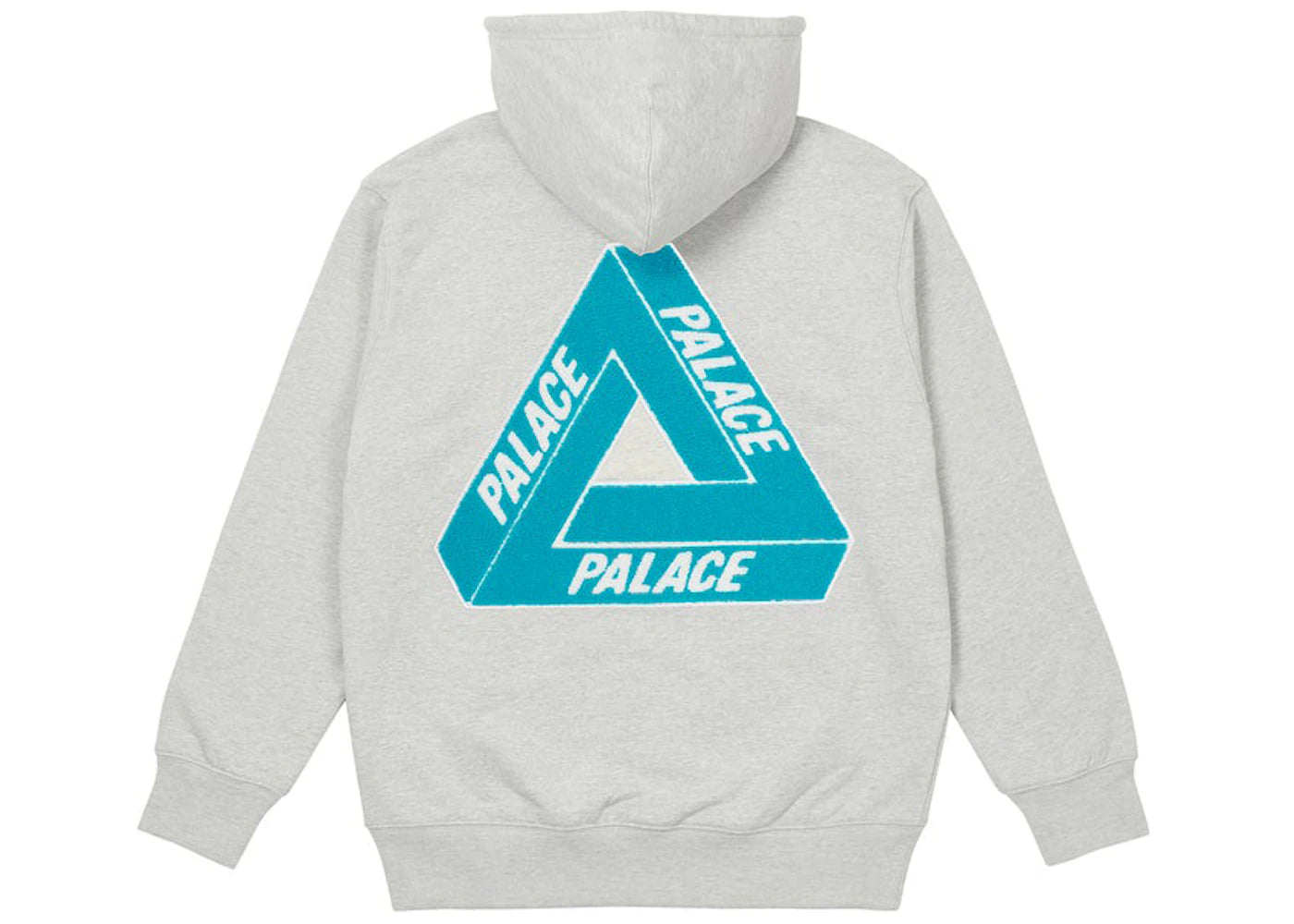Palace Tri-Chenille Hood (FW21) Light Grey Marl
