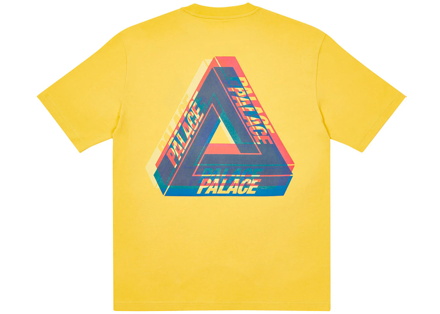 Palace Tri-Ferg Colour Blur T-shirt Pale Yellow