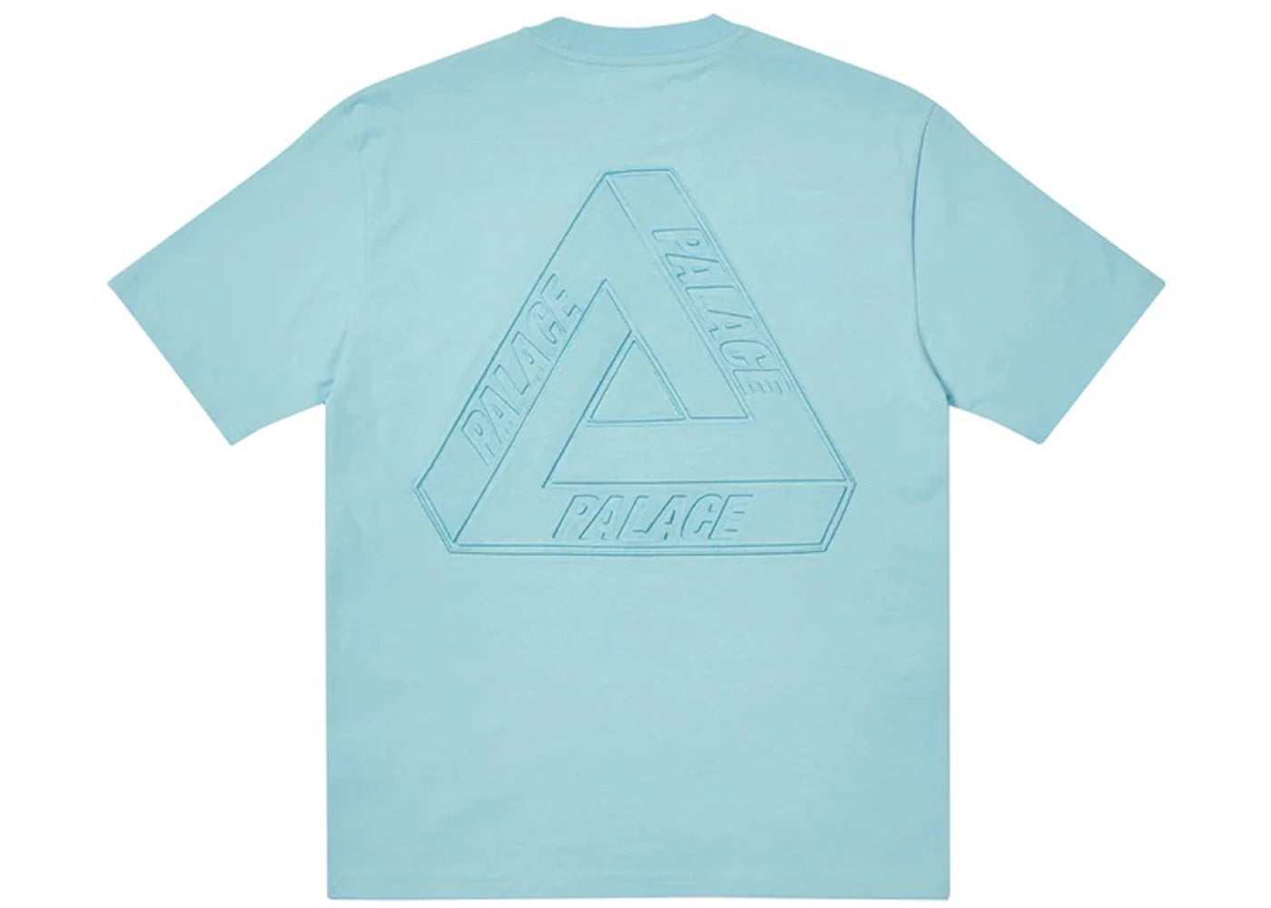 Palace Tri-Ferg Embossed T-shirt Light Blue