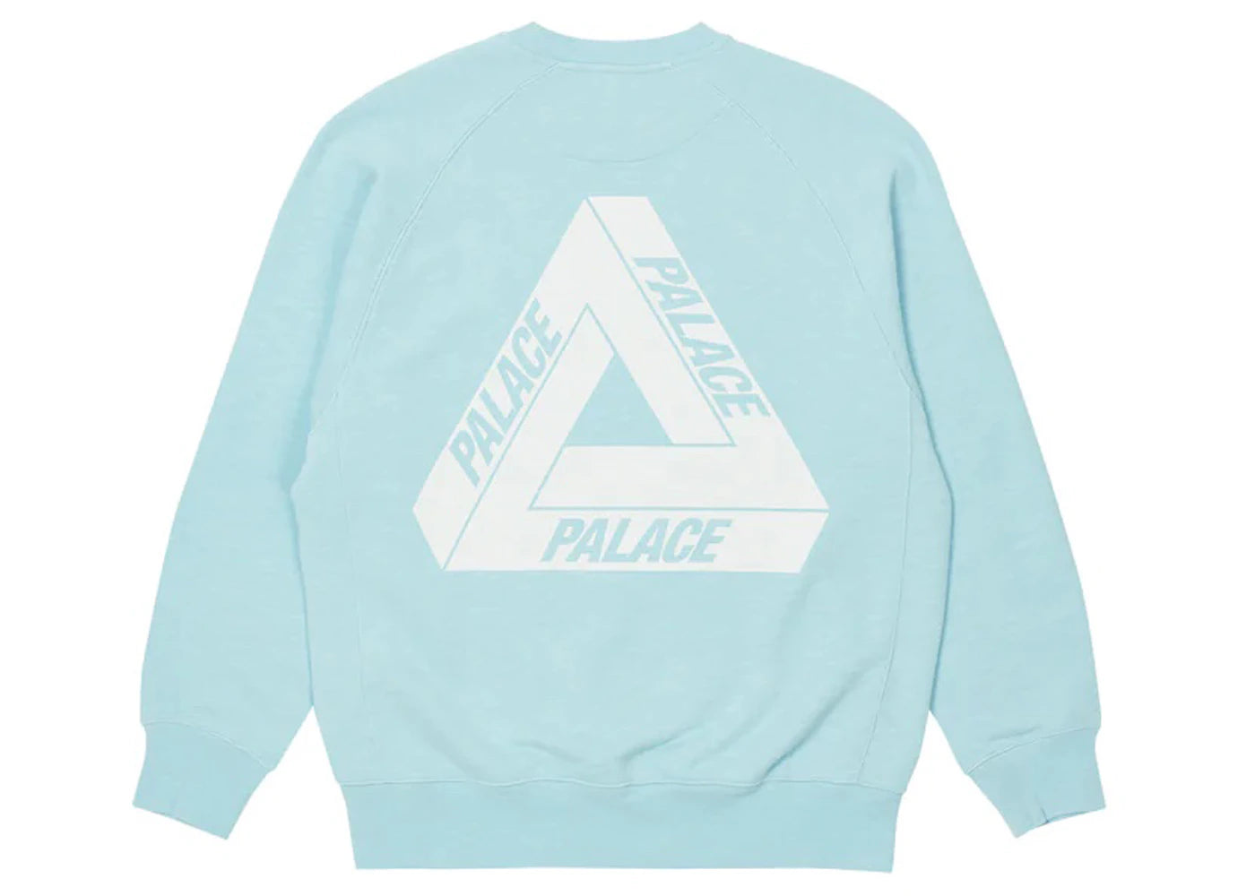 Palace Tri-Ferg Slub Crew Light Blue