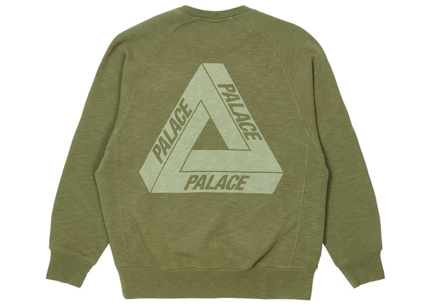 Palace Tri-Ferg Slub Crew Olive