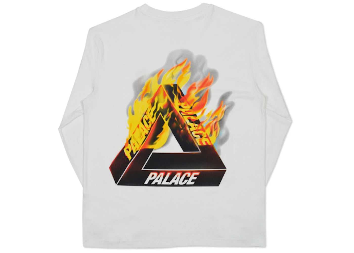 Palace Tri-Fire L/S T-shirt White