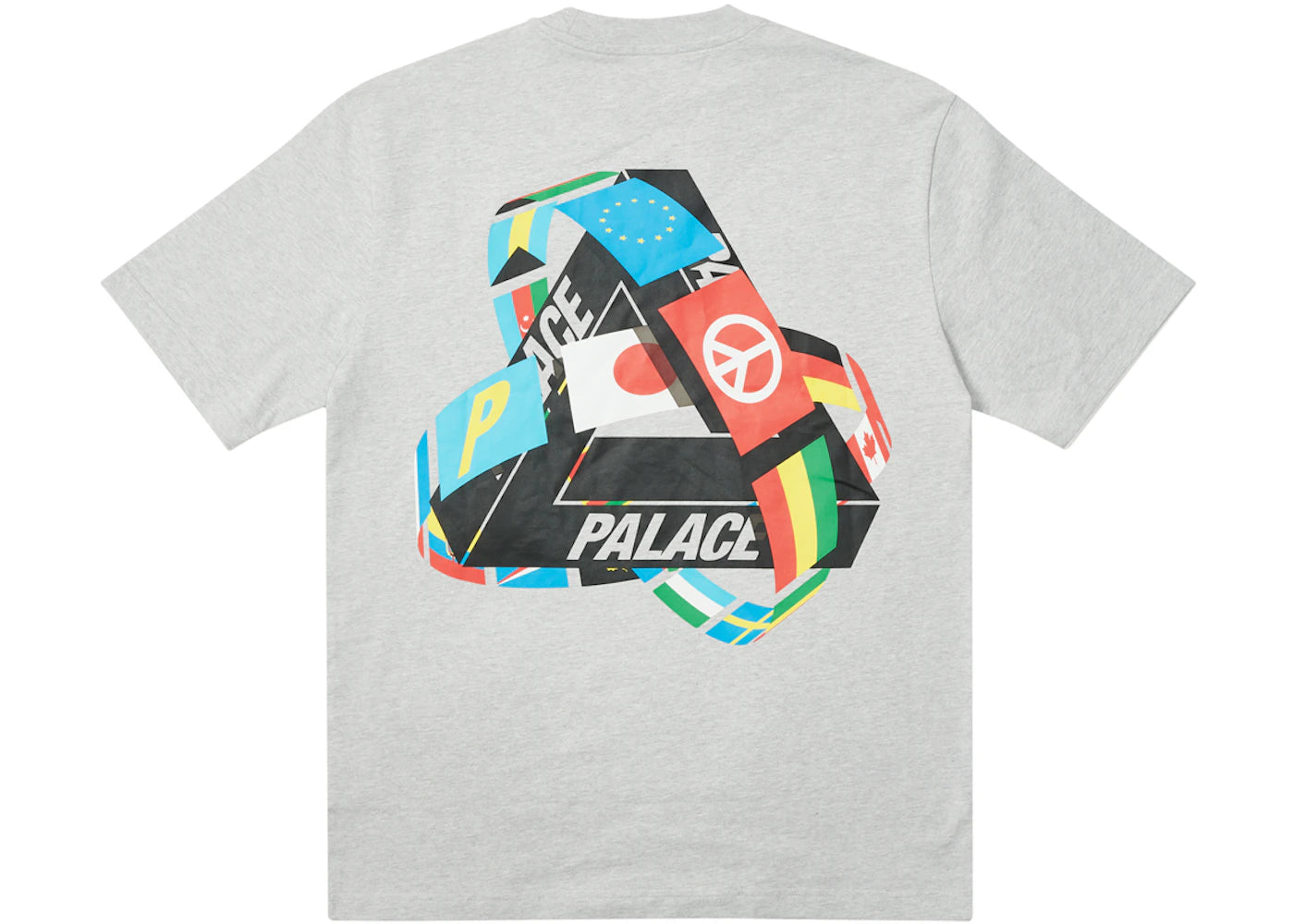 Palace Tri-Flag T-shirt Grey Marl