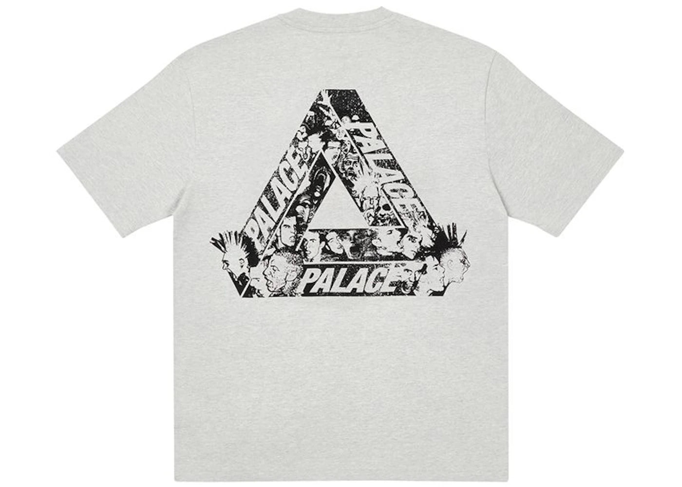 Palace Tri-Heads T-shirt Grey Marl