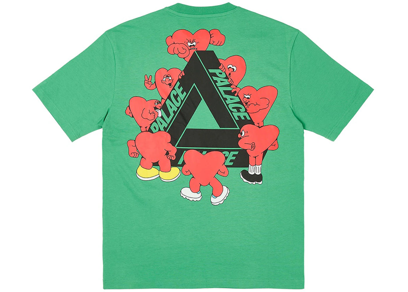 Palace Tri-Hearts T-shirt Pea Green