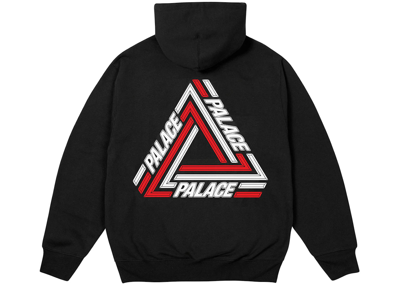 Palace Tri-Line Hood Black