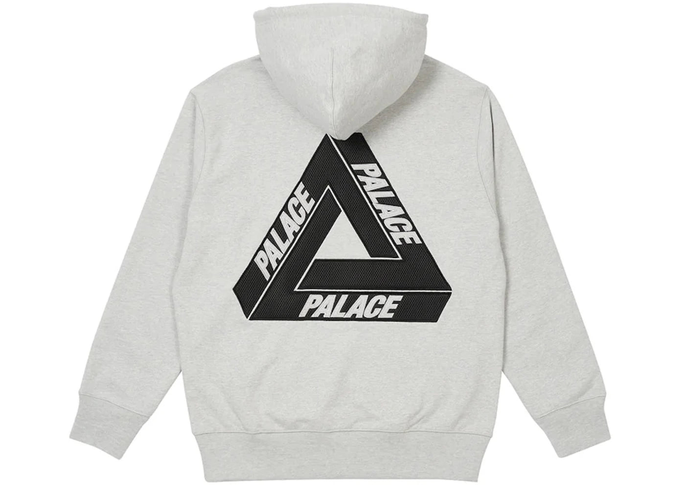 Palace Tri-Mesh Hood Grey Marl
