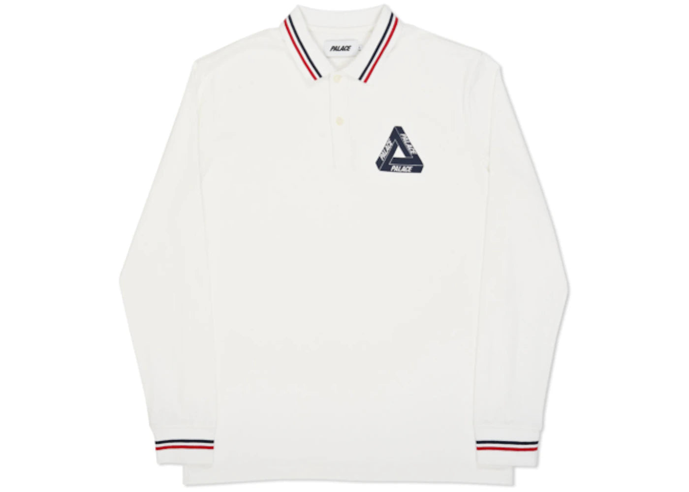 Palace Tri Polo Longsleeve White