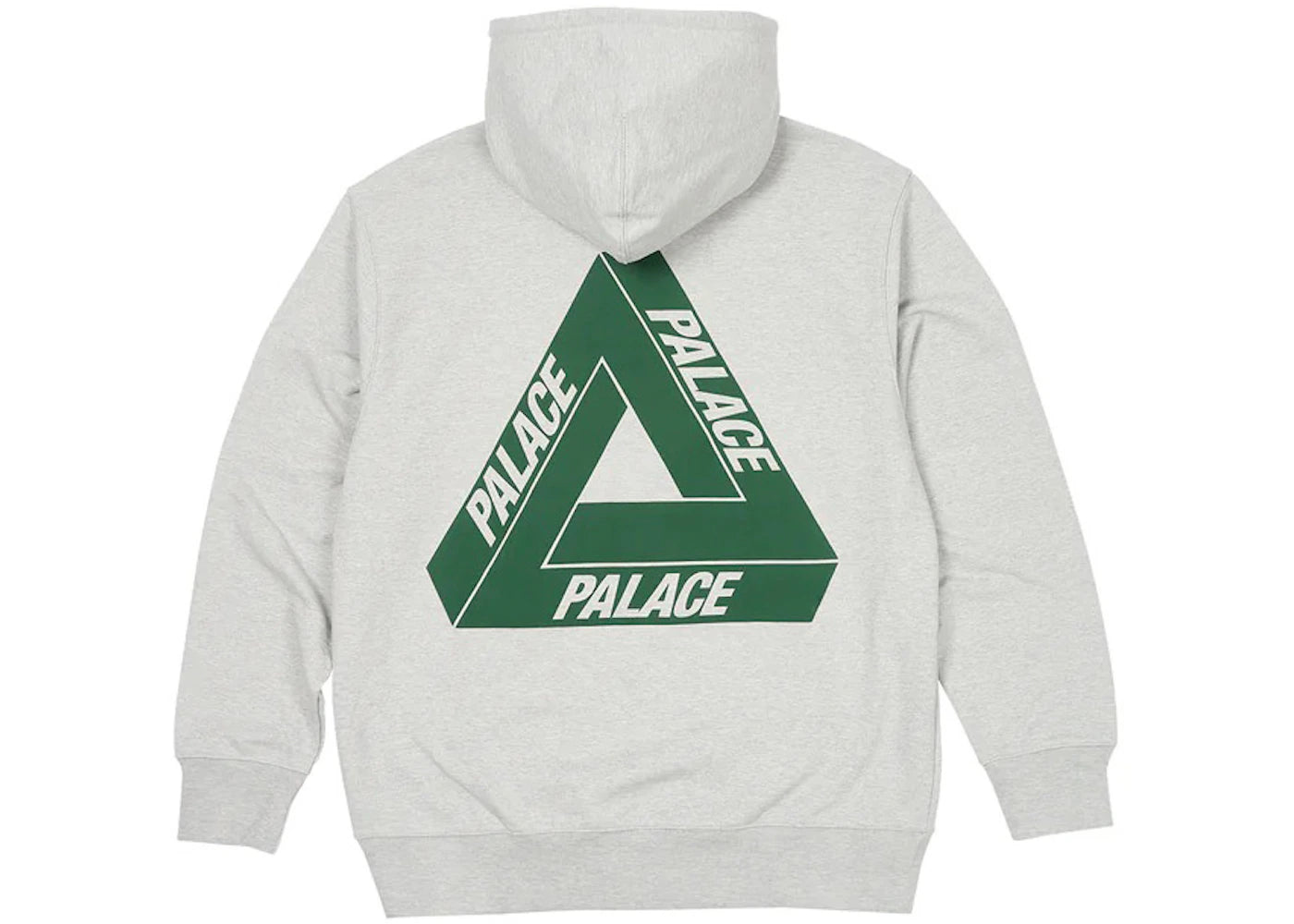 Palace Tri-Puff Print Zip Hood Grey Marl