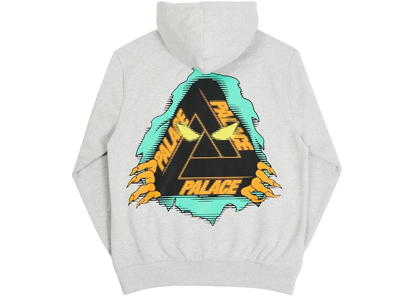 Palace Tri-Ripper Hoodie Grey Marl