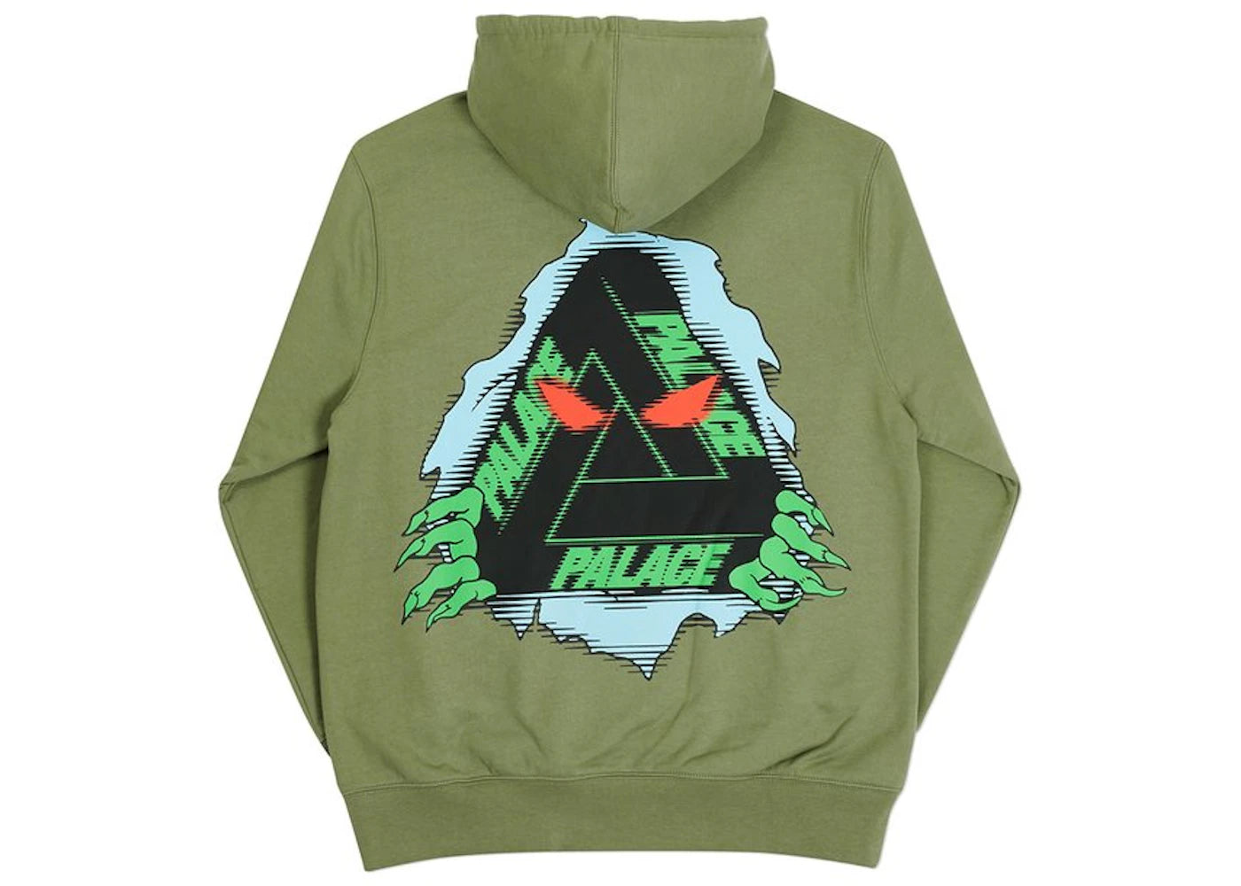 Palace Tri-Ripper Hoodie Olive