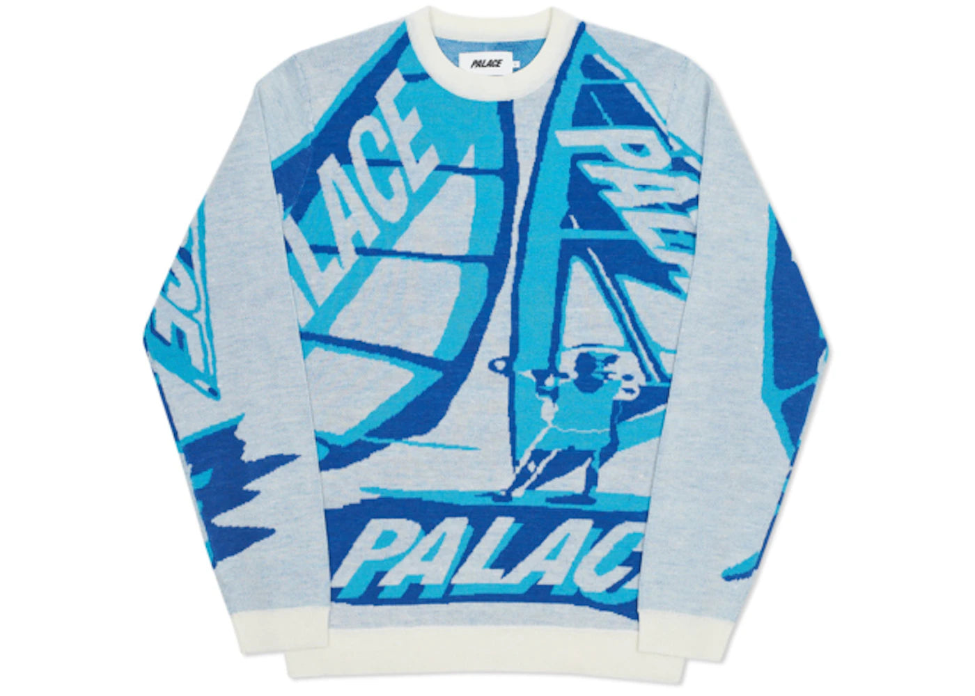 Palace Tri-Sail Knit White