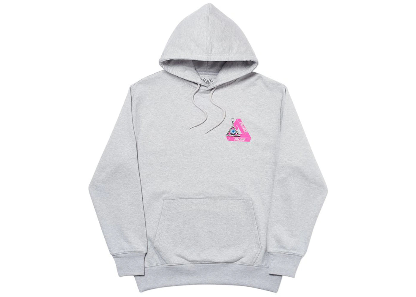 Palace Tri-Smiler Hood Grey Marl