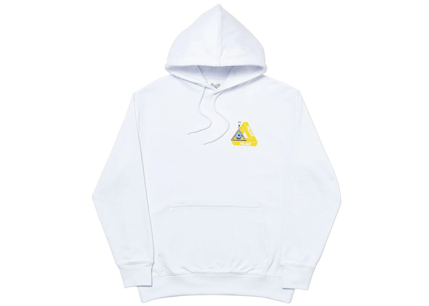 Palace Tri-Smiler Hood White