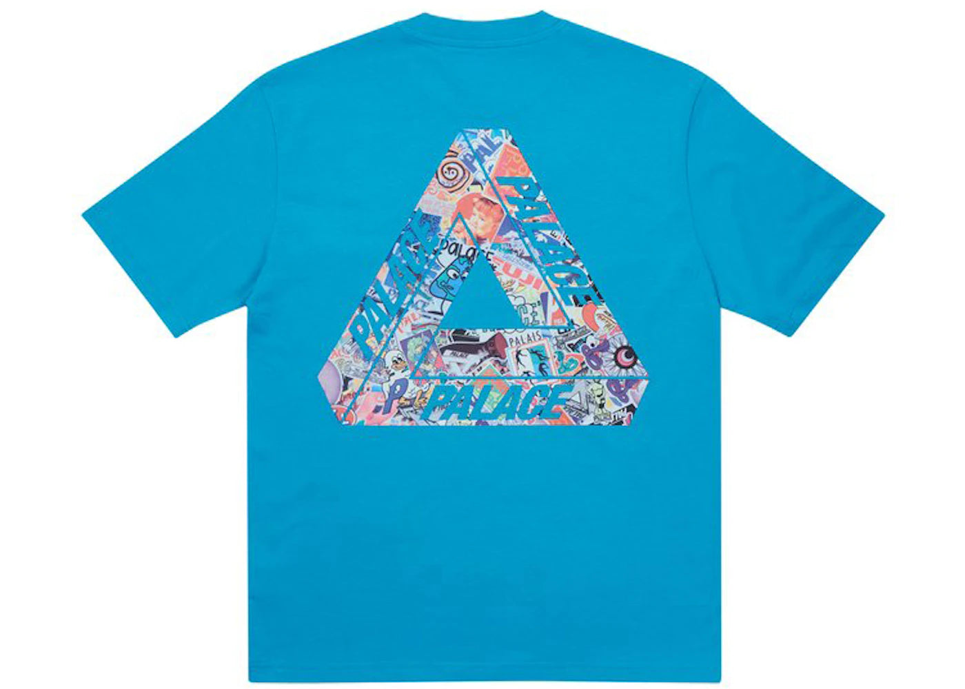 Palace Tri-Sticker Pack T-shirt Petrol Blue