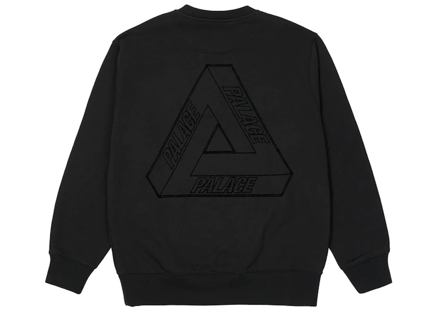 Palace Tri-Stitch Crew Black