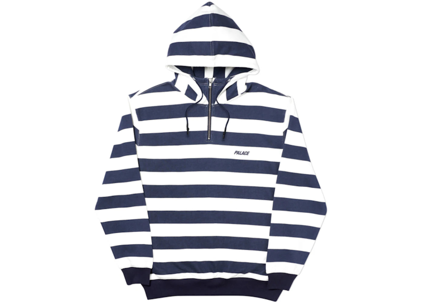 Palace Tri-Stripe-Zip Hood White/Navy