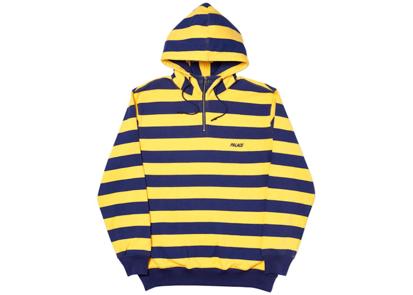 Palace Tri-Stripe-Zip Hood Yellow/Navy