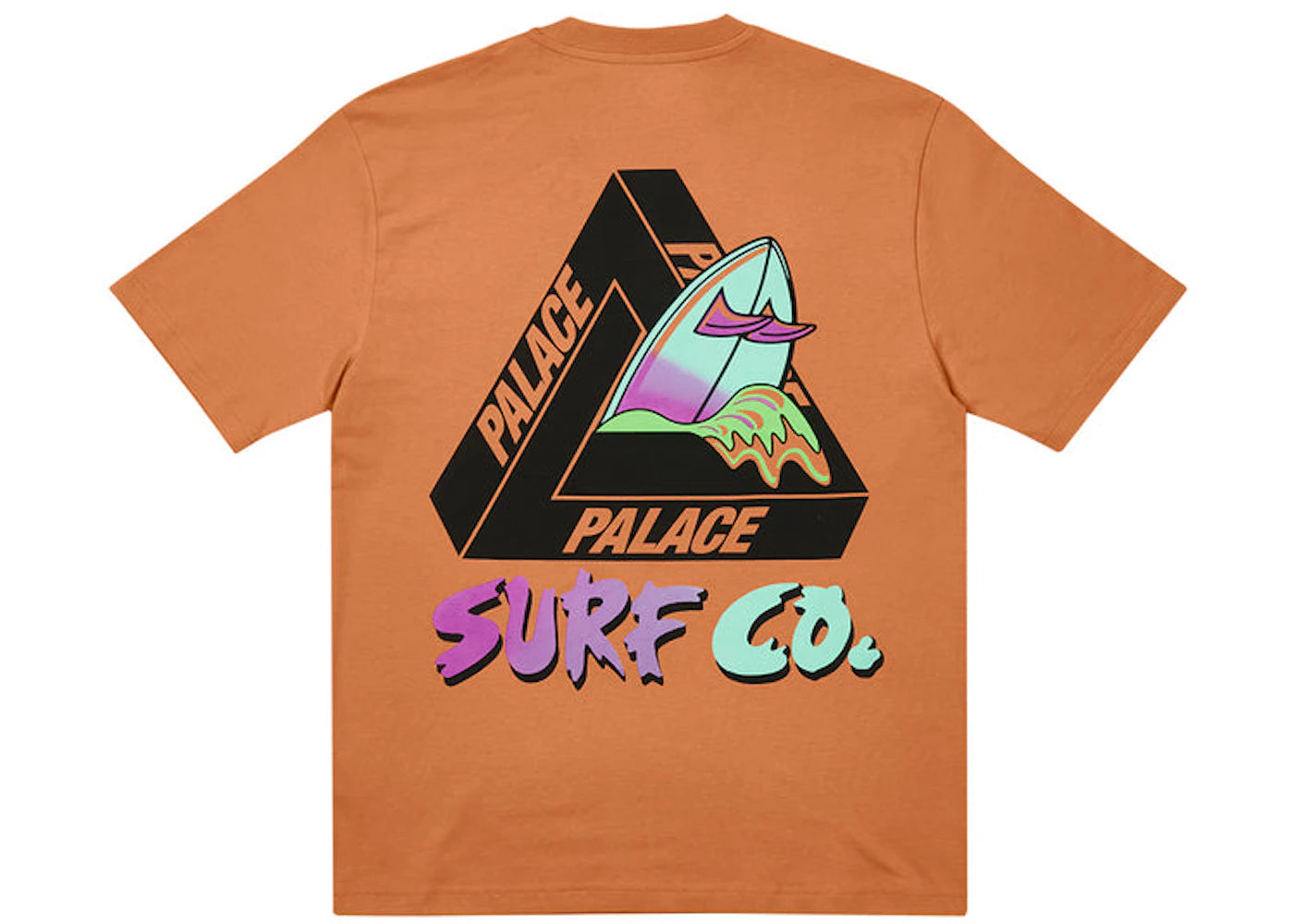 Palace Tri-Surf Co T-shirt Caramel