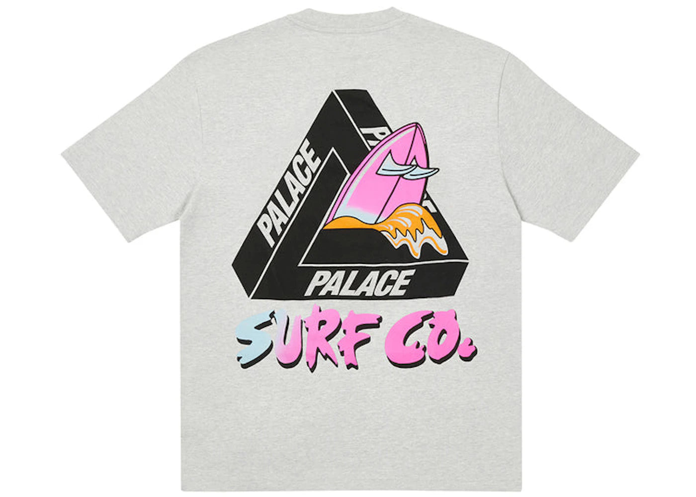 Palace Tri-Surf Co T-shirt Grey Marl