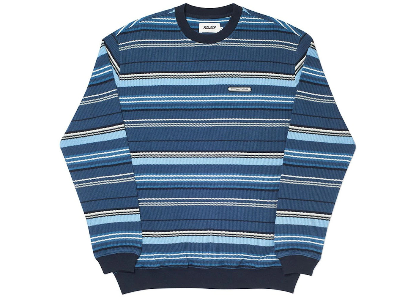 Palace Trim Rib Crew Blue