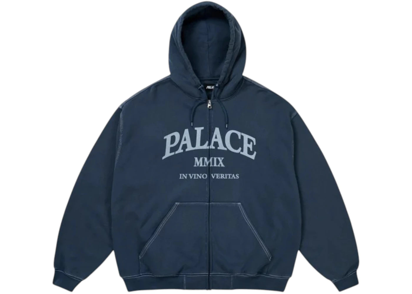 Palace Triple Stitch Veritas Zip Hood Navy