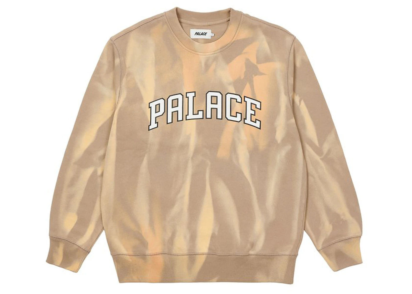 Palace Try-Dye Crew Beige/White