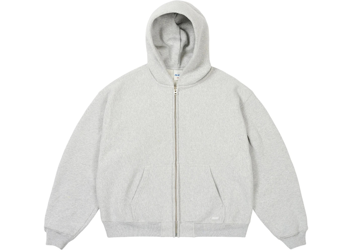 Palace Unisex Zip Hood Grey Marl