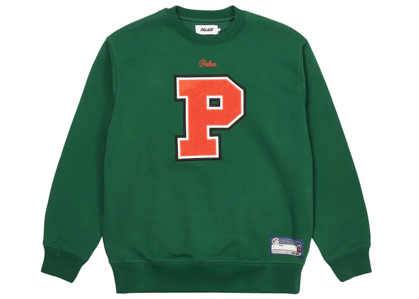 Palace Varsity Applique Crew Green