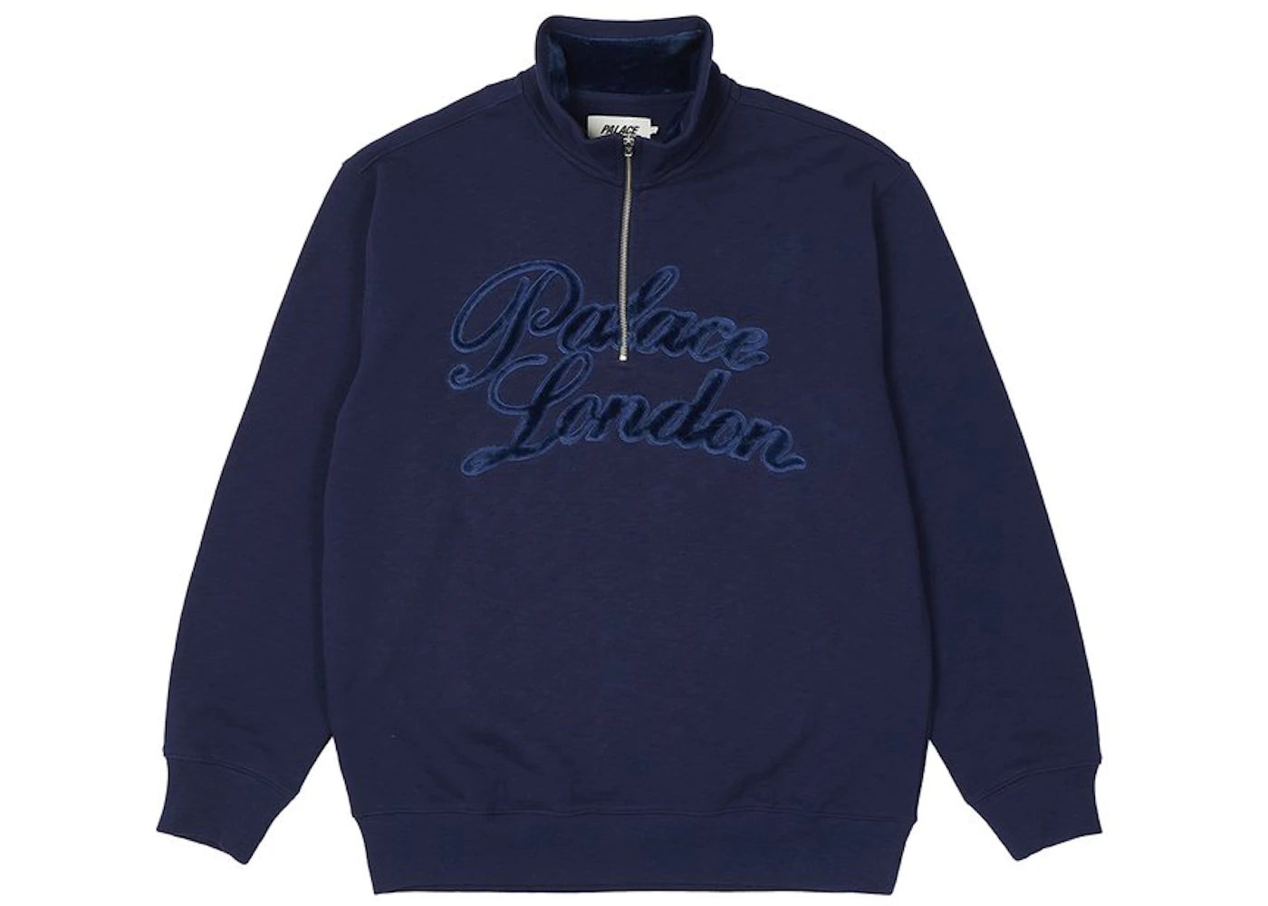 Palace Velour 1/4 Zip Jacket Blue