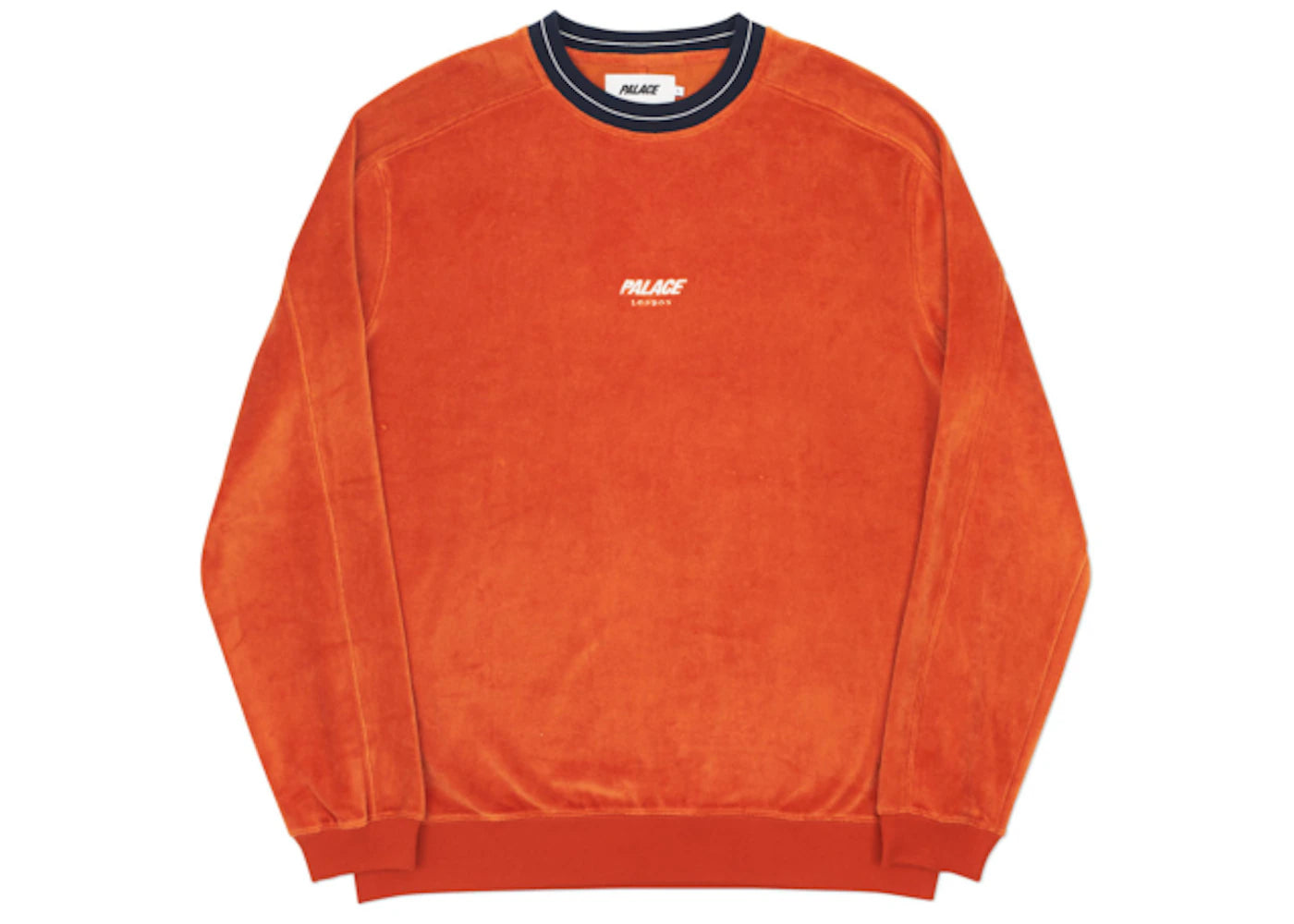 Palace Velour Crew Burnt Orange