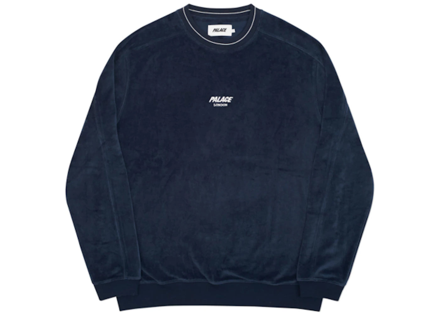 Palace Velour Crew Crew Blue