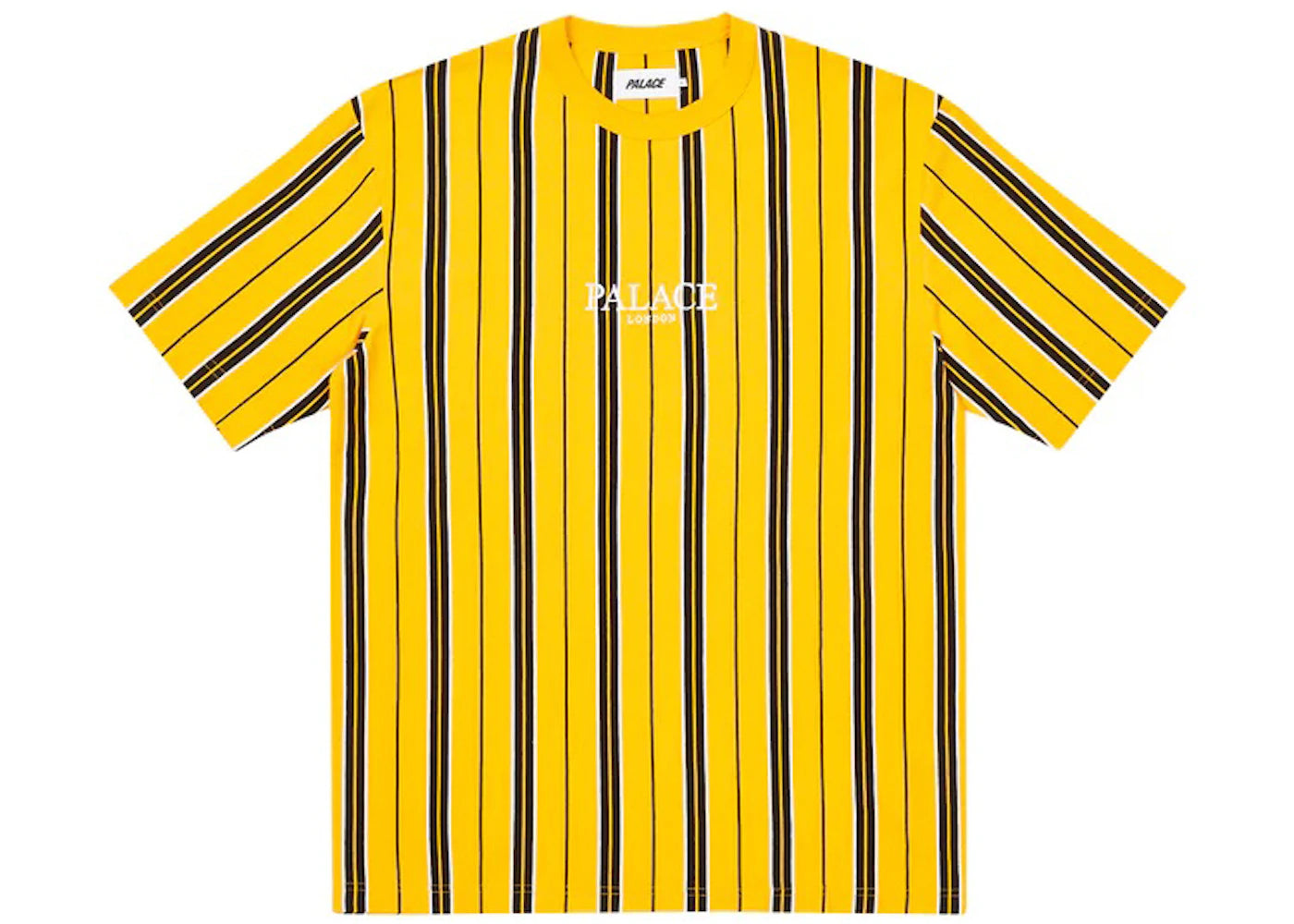 Palace Vertical Stripe T-shirt Yellow